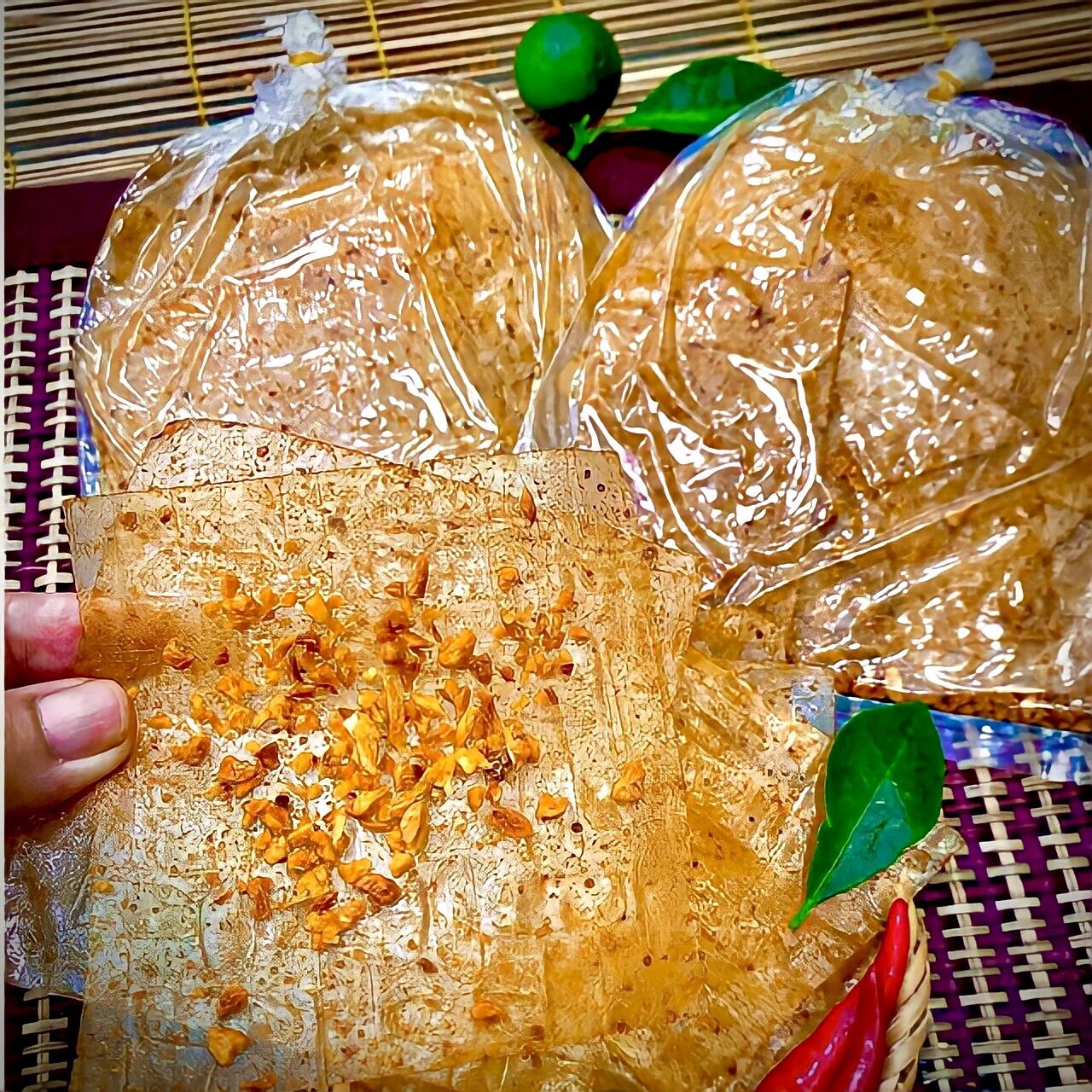 Bánh Tráng XIKE Muối Tỏi, Bịch 70gram