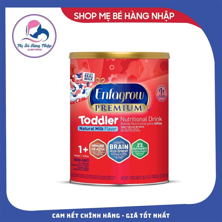 Sữa bột Enfagrow Toddler Mĩ mẫu mới nắp vàng 1,04kg