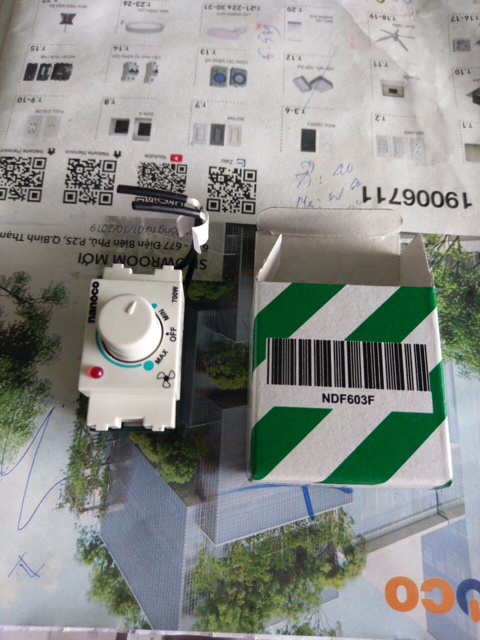 Dimmer chiết áp quạt,đèn nanoco dòng full color