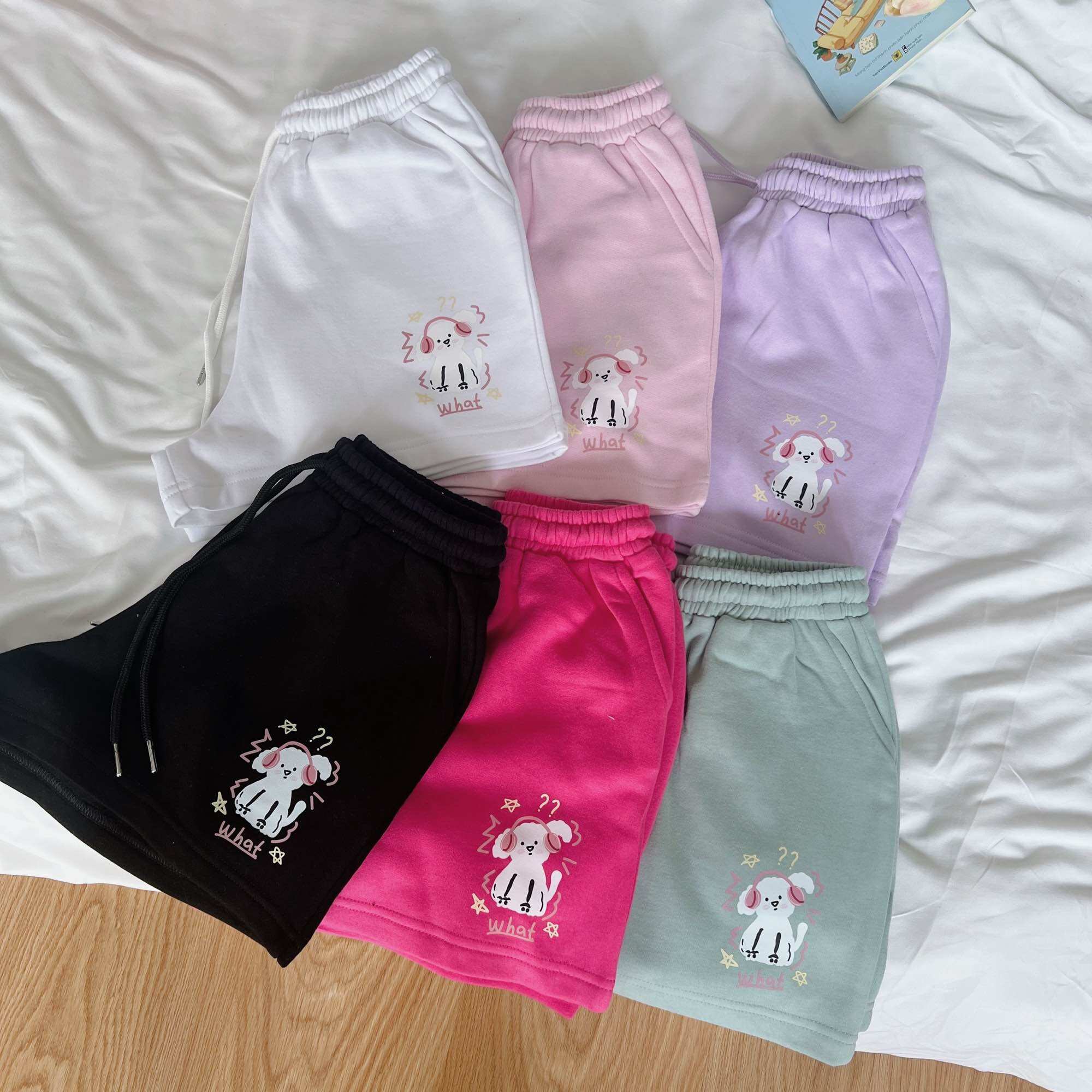 ✨️ ✨️ Quần đùi nỉ nữ,quần đùi in hoa văn dễ thương, quần đùi, quần thun ngắn, quần đùi nữ freesize <65kg