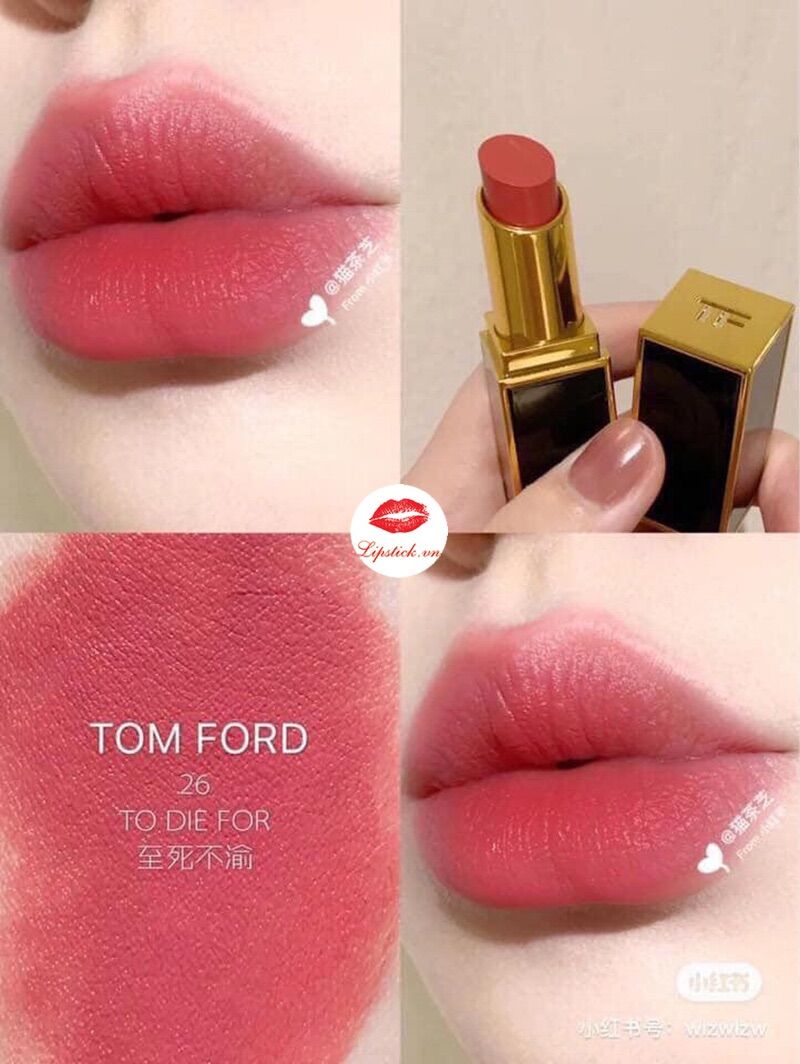 Son Tom Ford 26 To Die For – Hồng Đất Satin Matte