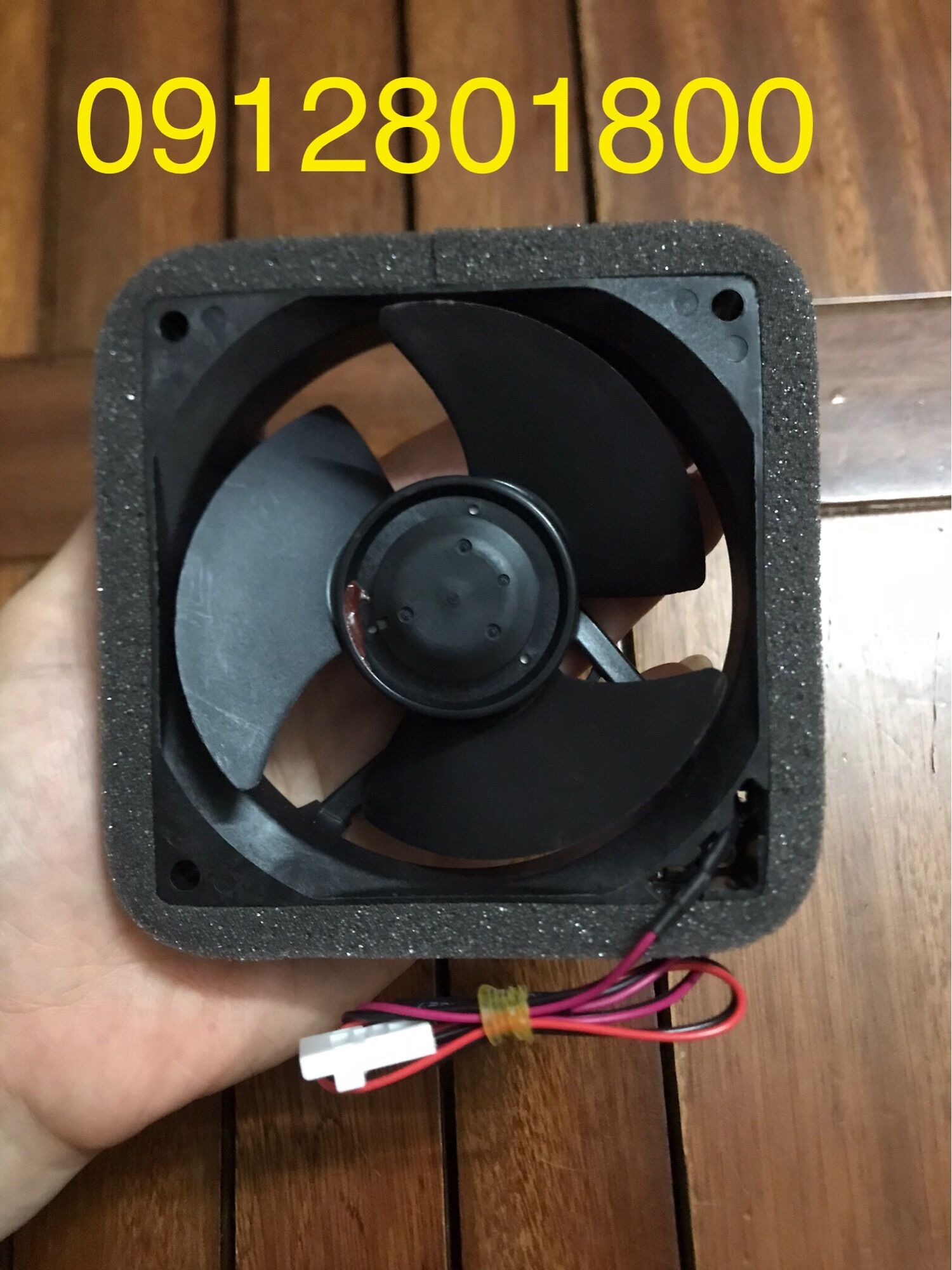 Quạt tủ lạnh Panasonic DC 12V 9*9cm 2 dây