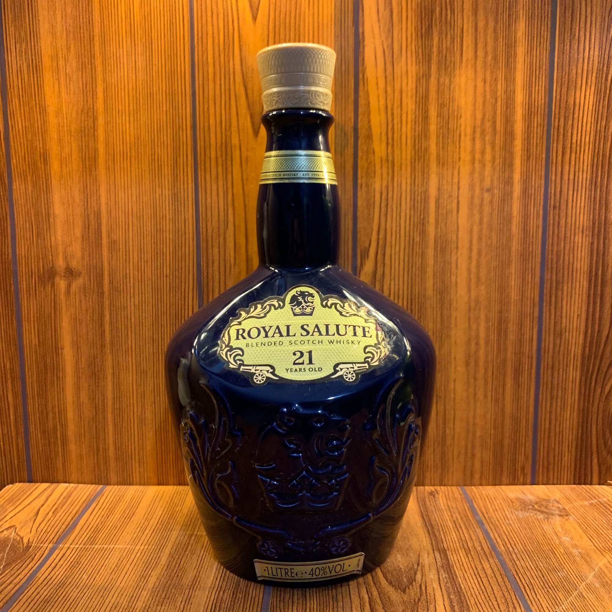VỎ CHAI CHIVAS 21 BLUE, [RỖNG]