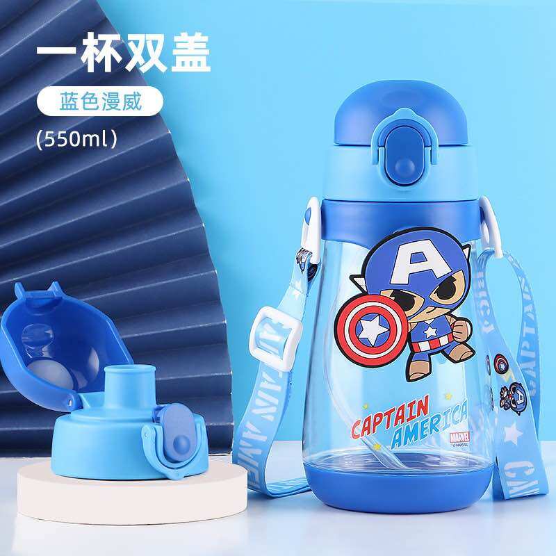 BÌNH NƯỚC SIÊU NHÂN NHỆN ELSA 520ml nhiều mẫu