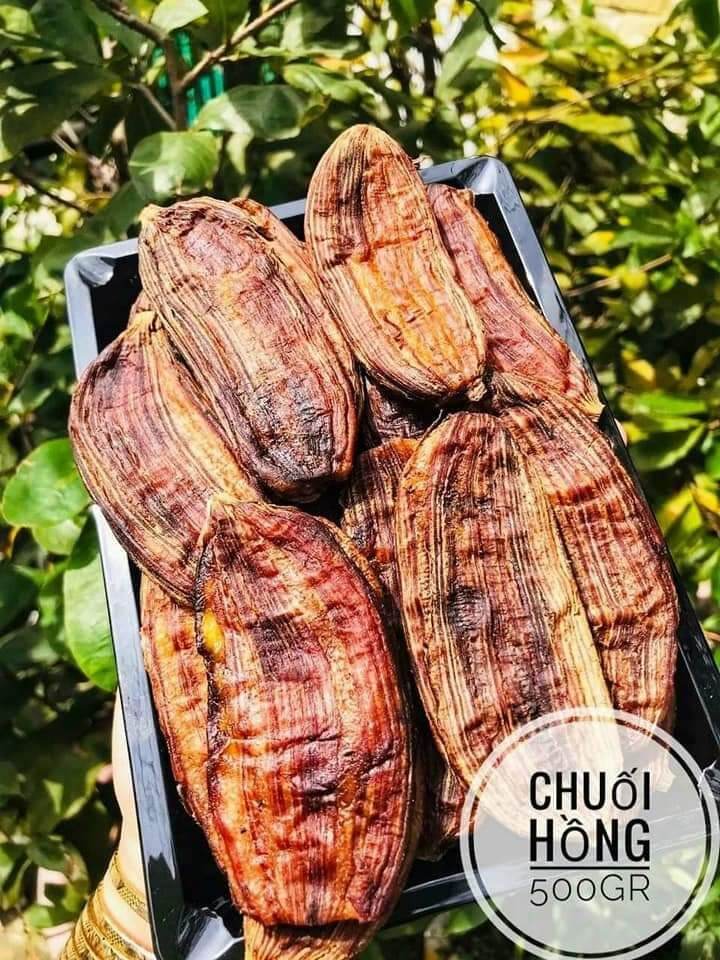 Chuối hồng sấy dẻo 500g