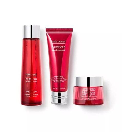 Bộ Sản Phẩm Dưỡng Da Cao Cấp Estee Lauder Nutritious Super-Pomegranate Overnight Radiance Collection