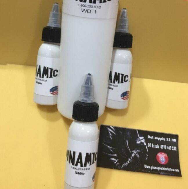 Mực xăm hình Dynamic mầu trắng 30ml