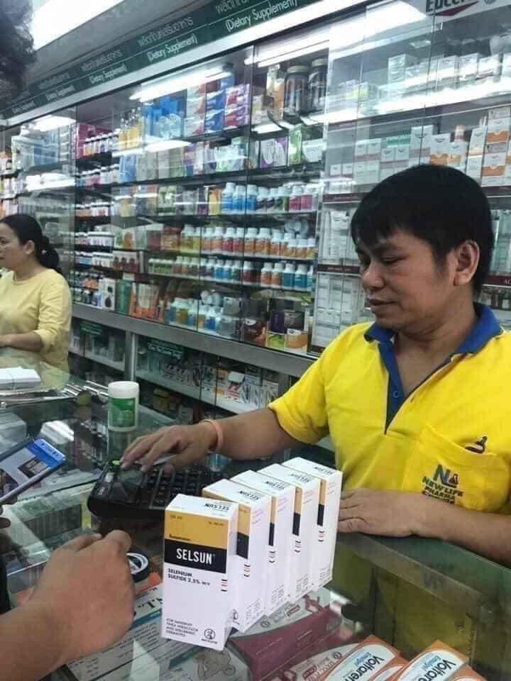 dầu gội gàu selsun 120ml thái lan