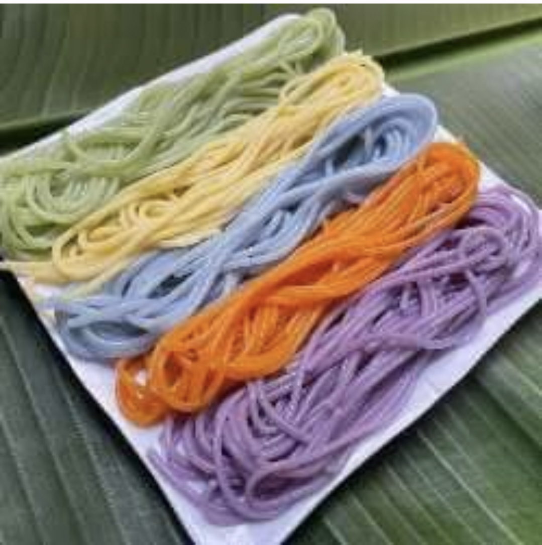 Bún ngũ sắc rau củ quả , Bún khô đặc sản ATK Định Hóa Thái Nguyên
