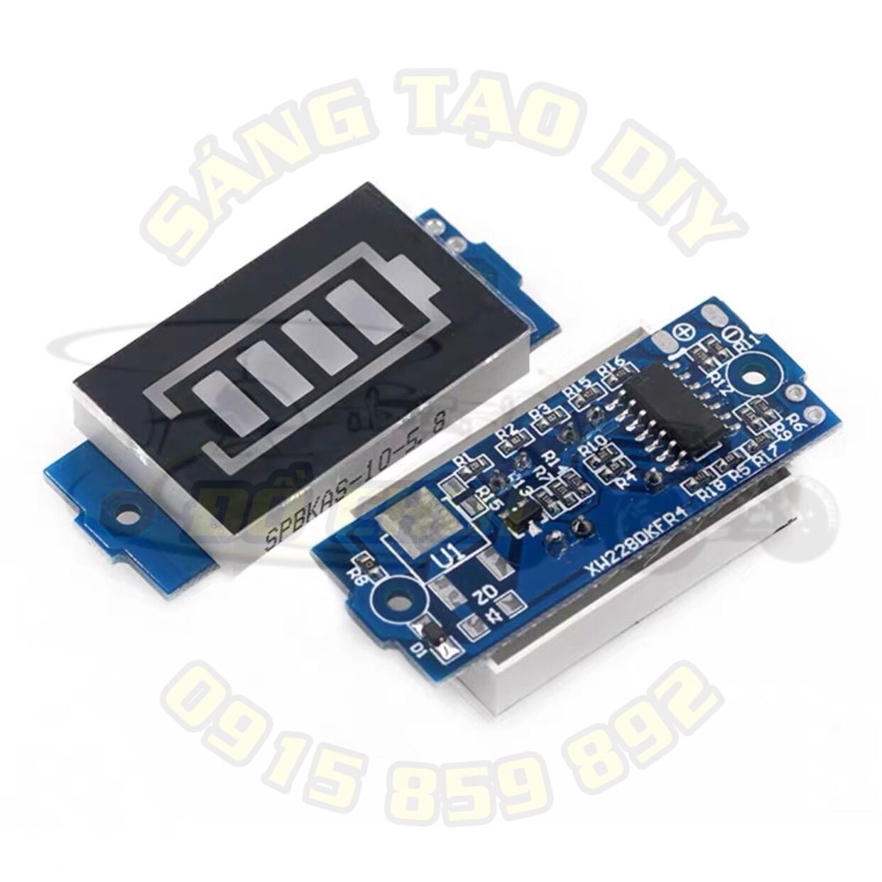 Module led vạch hiển thị dung lượng pin lithium li-ion li-po 1s 2s 3s 4s 6s