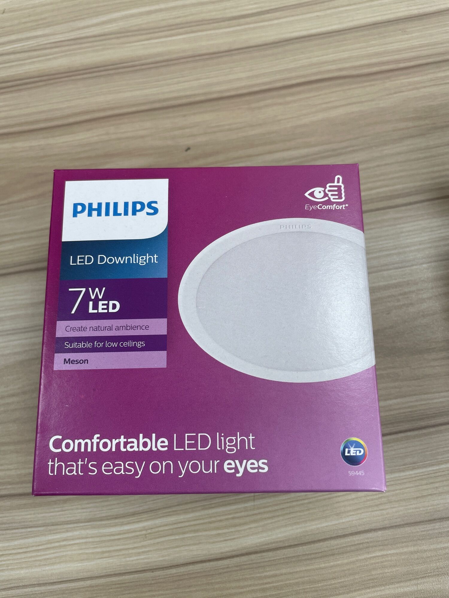 Đèn âm trần philips 59445 meson 090 7w 3000k wh recessed led