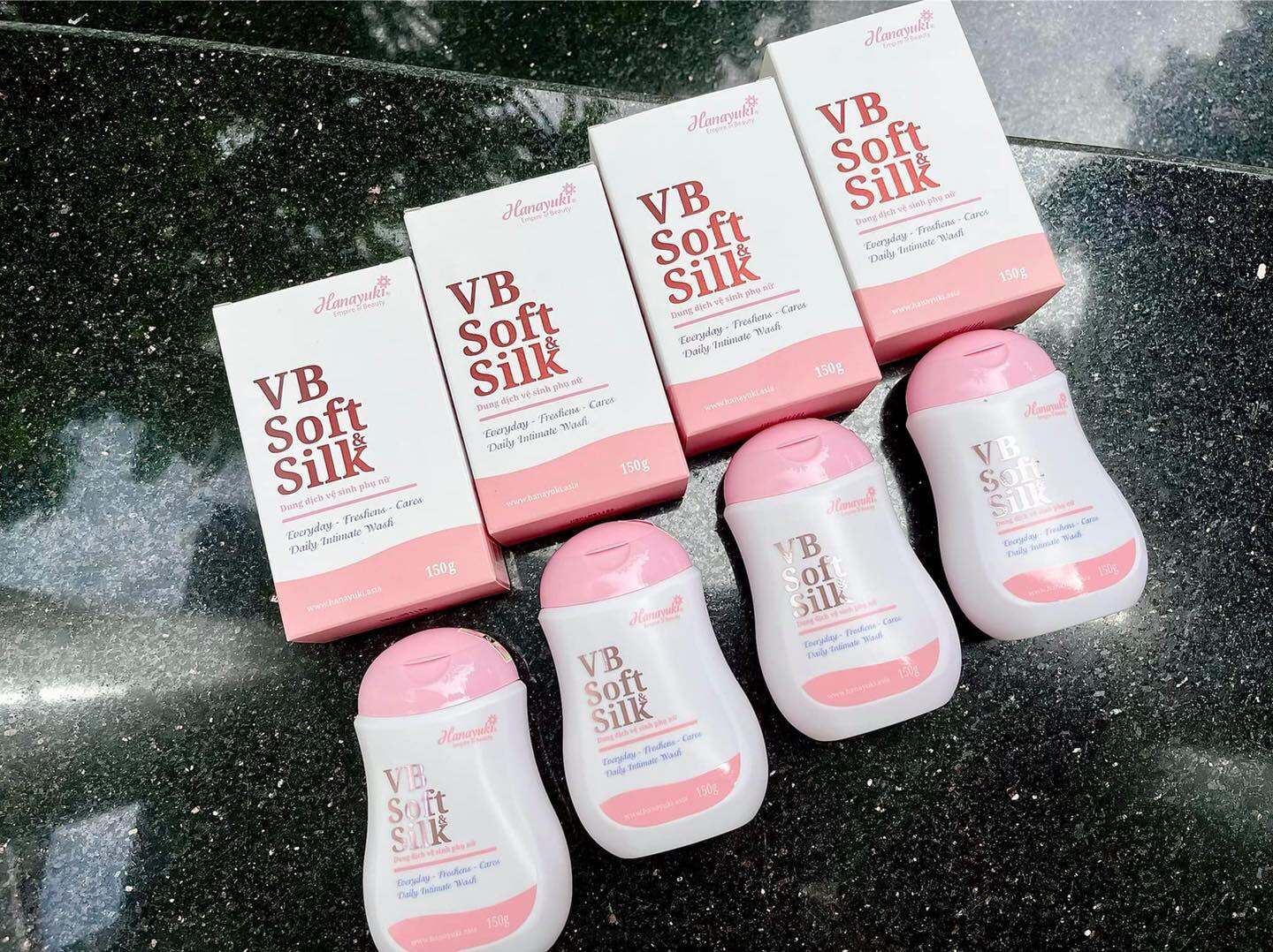 Dung Dịch Vệ Sinh Hanayuki Màu Hồng Vb Soft Silk