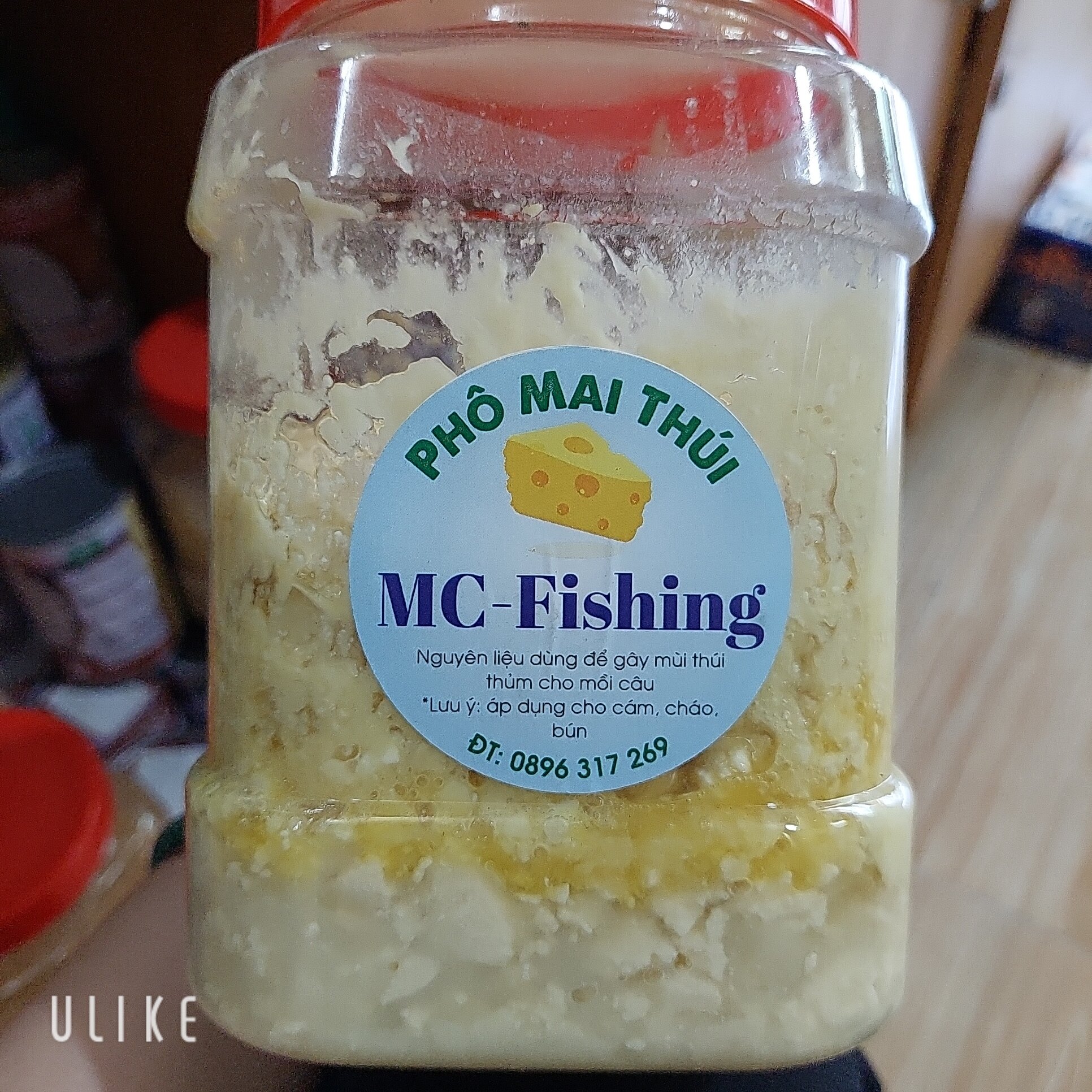 Phomai thúi thủm vị hăng ủ mồi câu cá hủ 1kg