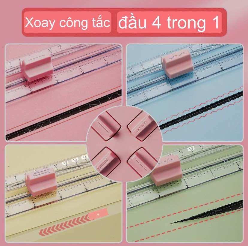 Bàn cắt giấy 4in1 với 4 đầu cắt