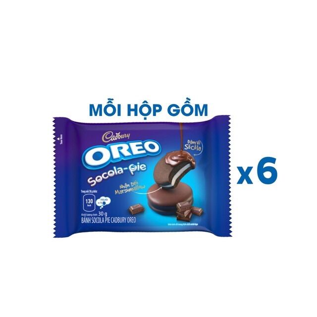 COMBO 6 CÁI BÁNH CHOCOPIE OREO-PIE SOCOLA