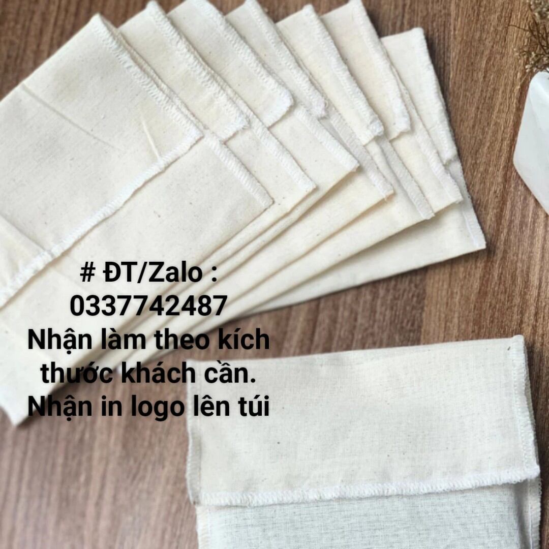Túi vải đựng qùa tặng. Nhận in logo lên túi