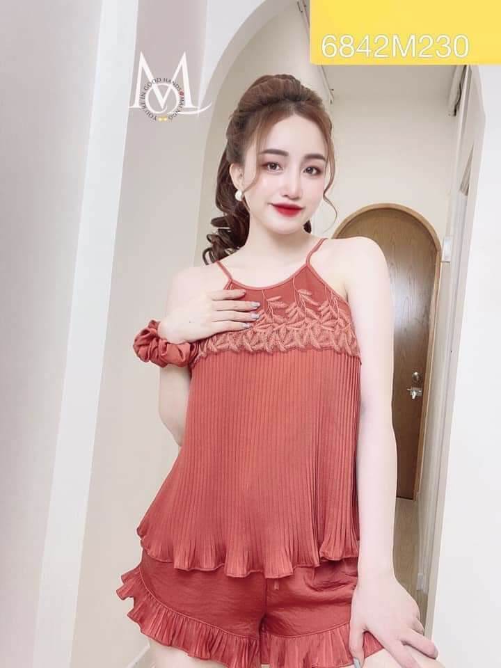 Bộ đùi dập li cổ yếm form dưới 58kg