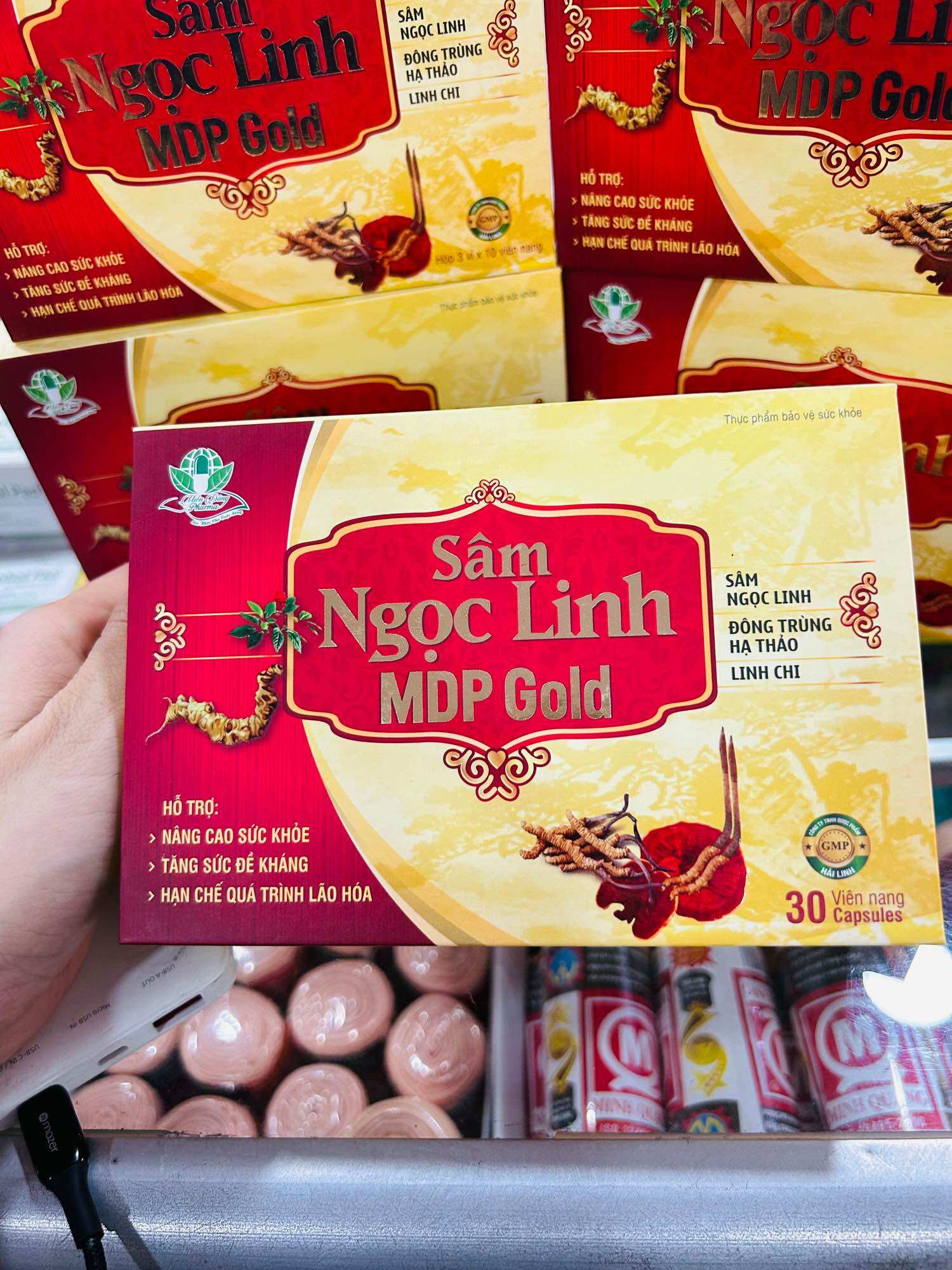 ✅[chính hãng] Sâm Ngọc Linh MDP Gold ( mẫu mới lọ 30viên)