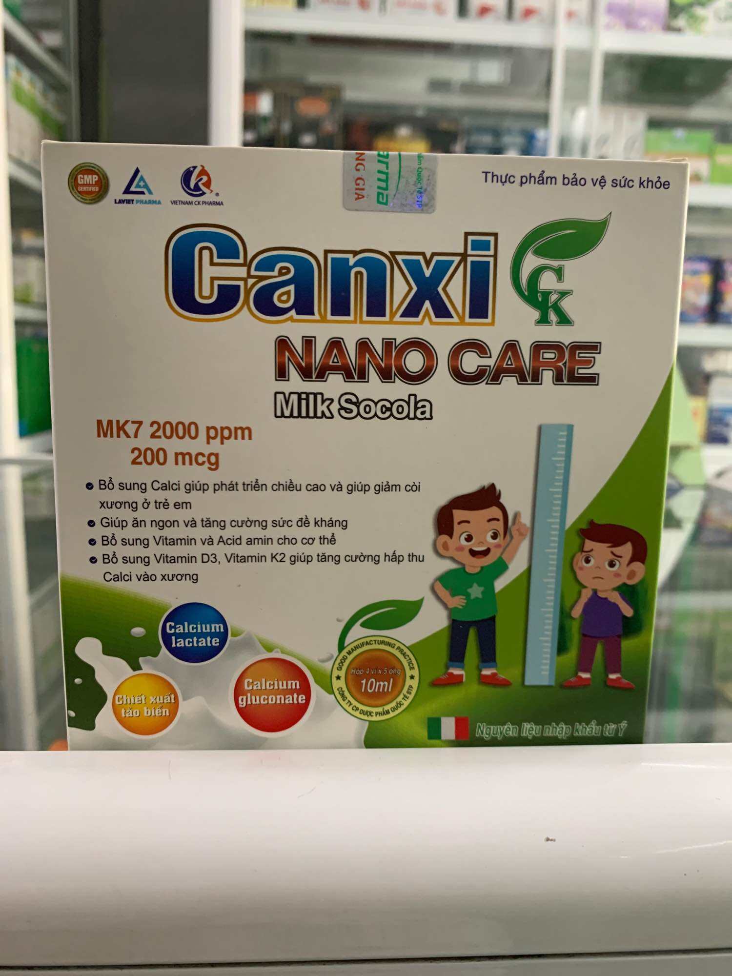 Canxi Nano Care CK( hộp 20 ống)