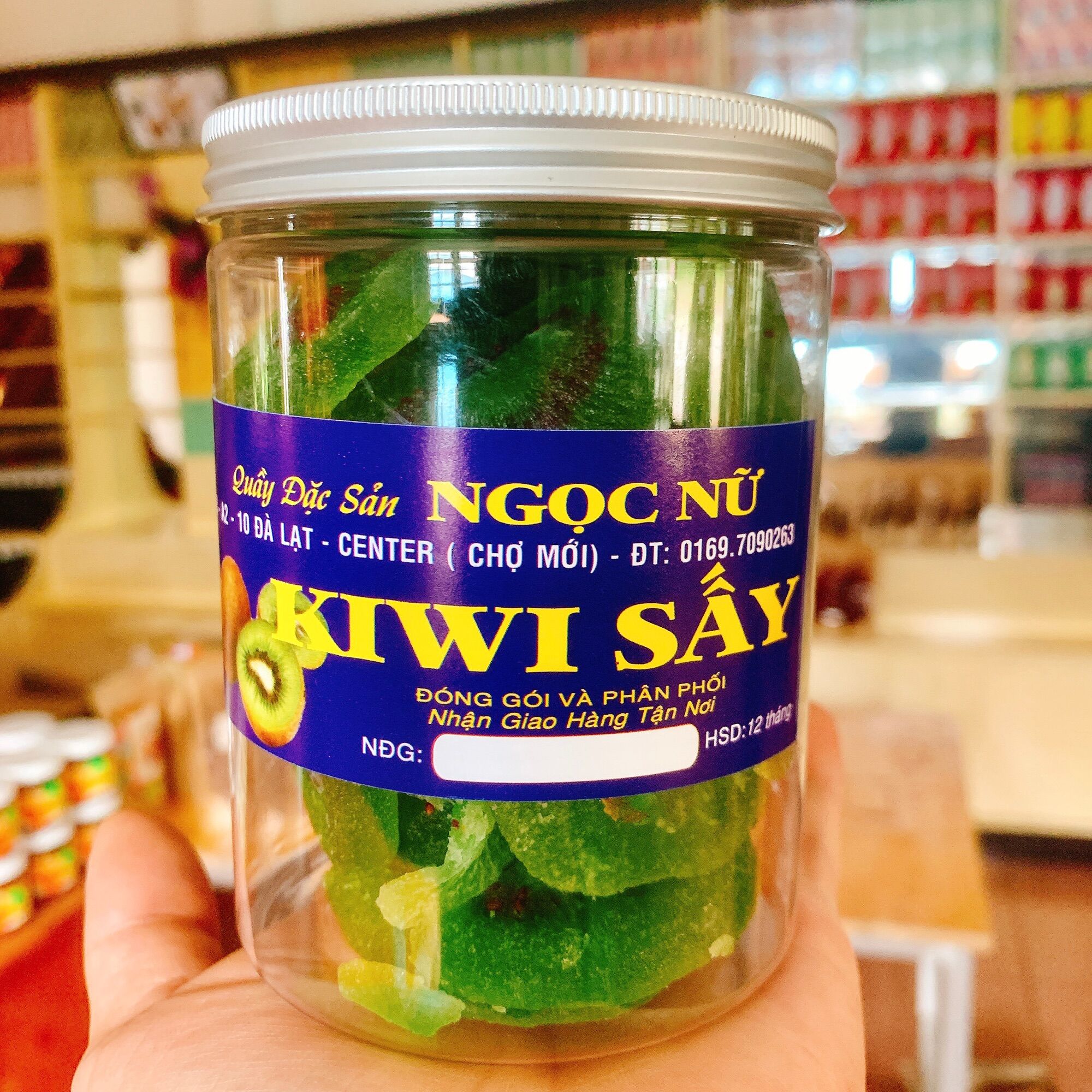 Kiwi sấy dẻo DLFresh Mứt kiwi hũ 300gr