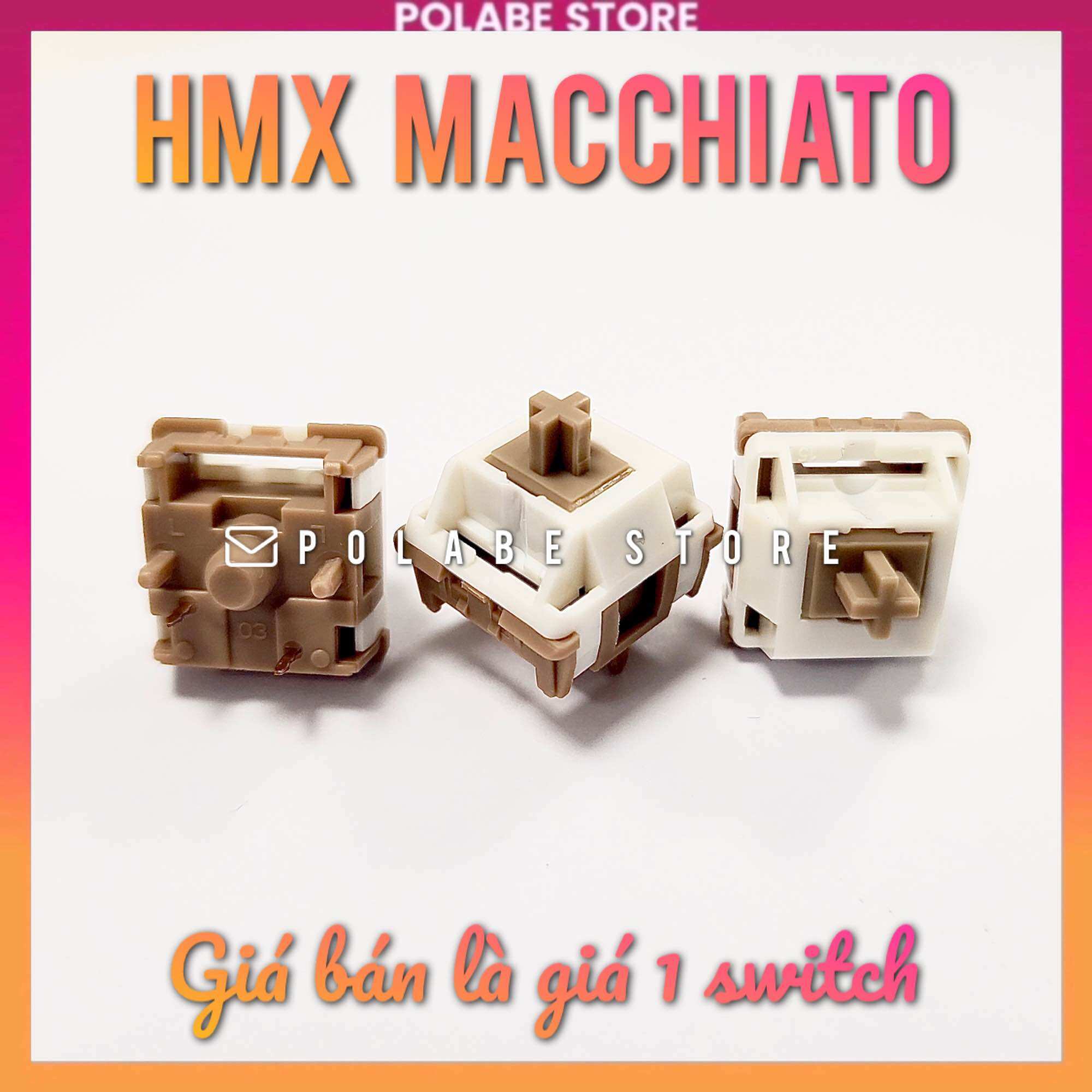 HMX Macchiato Linear switch HMX Macaron linear công tắc bàn phím cơ YG Studio Macchiato - Polabe Store