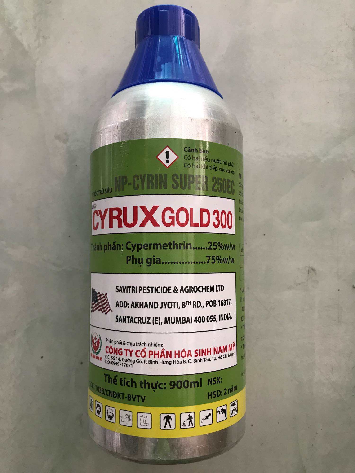 (Thanh phúc 64) Thuốc trừ sâu Cyrux Gold 300, Thể tích: 900ml sâu đục thân, côn trùng, sâu tạp, sâu ổ, sâu cuốn lá