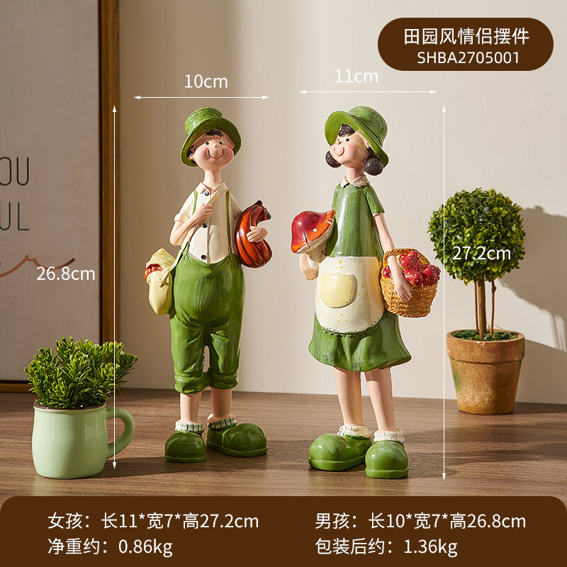 Đồ trang trí cặp đôi sáng tạo trang trí phòng ngủ tủ tivi để bàn phòng khách trong nhà đáng yêu hoạt hình tặng bạn thân quà sinh nhật