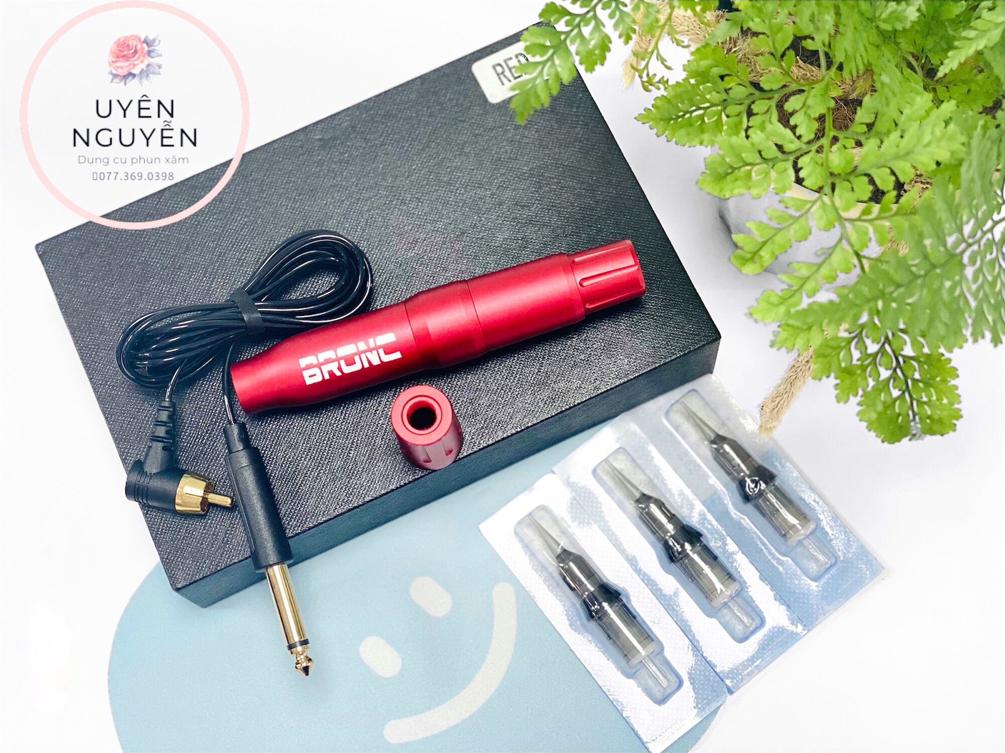 Máy Pen mini 2 đầu Bronc / Máy phun xăm Bronc