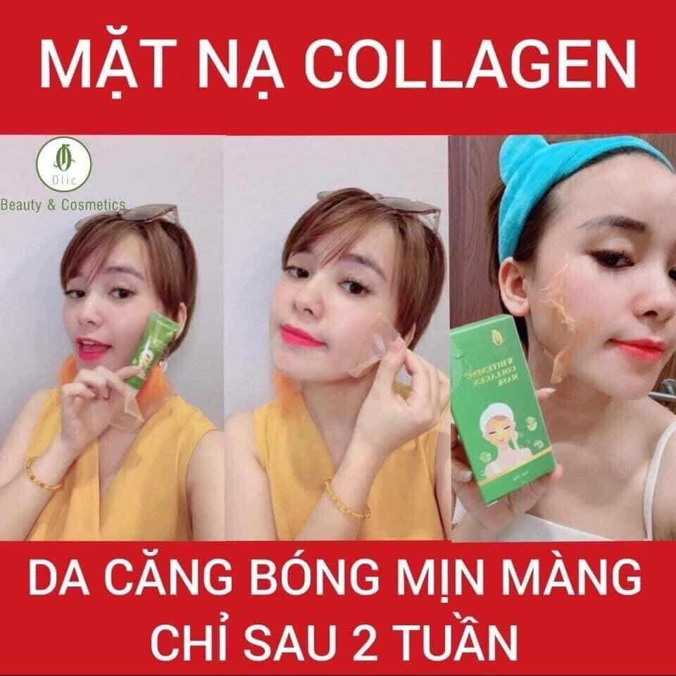 Mặt nạ Collagen tươi OLIC chính hãng. Mặt nạ màng tế bào gốc cho da căng bóng mịn màng