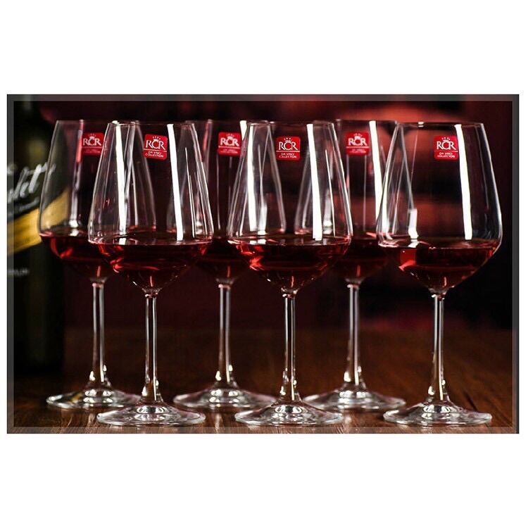Bộ 6 ly vang pha lê Ý RCR Aria 790ml
