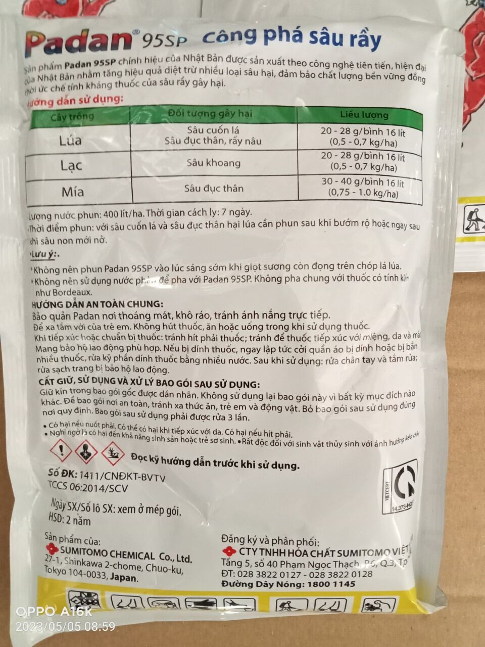 thuốc trừ sâu Padan 95SP công phá sâu rầy
