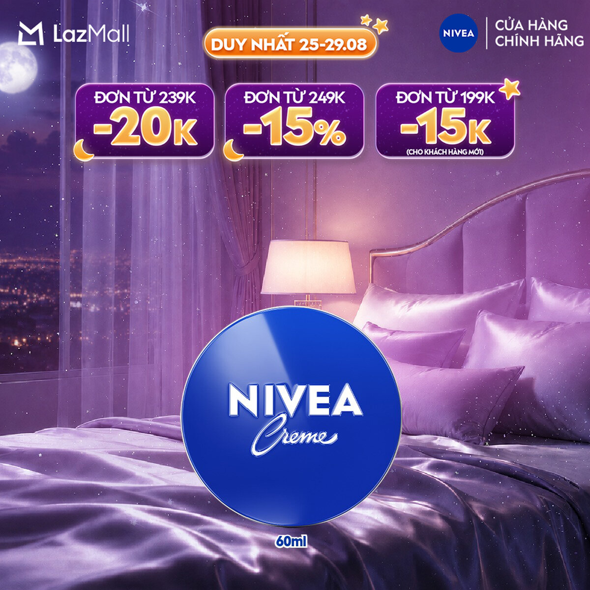 Kem Dưỡng Ẩm Da NIVEA Crème 60ml / kem body / Dưỡng Ẩm Da Mặt - 80102