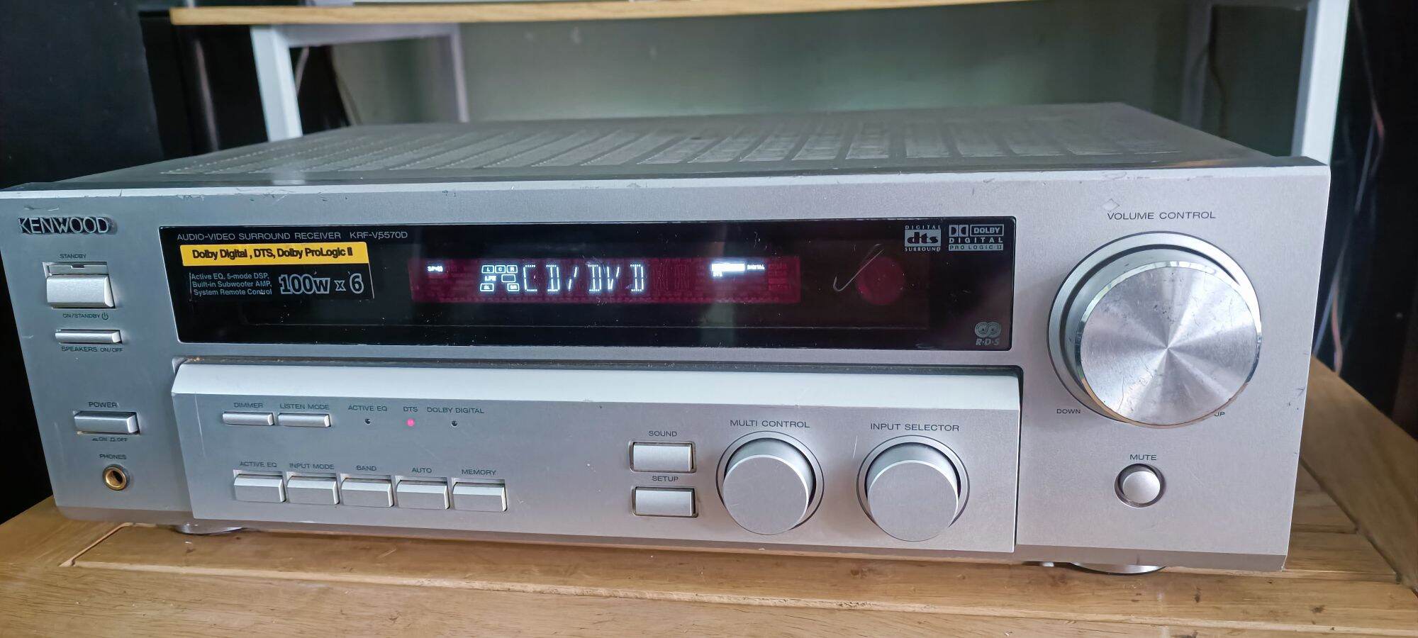 Amply số 5.1 dts kenwood sài sub hơi công suất 600w