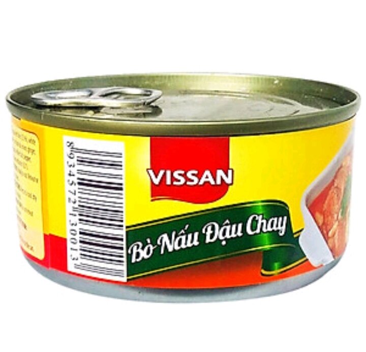 Bò nấu đậu chay vissan hộp 170g date 2027