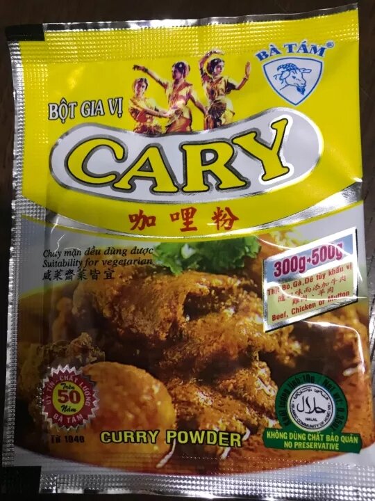 Bột cà ri bà tám gói 10g