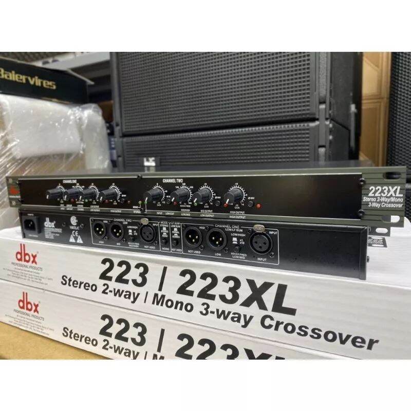 Thiết bị crossover dbx 223xl màu đen , dbx 223xs màu bạc - Crossover dbx - phân tần dbx