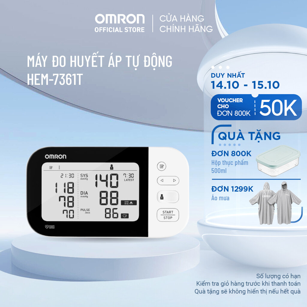 Omron Hem-7361T-Ap Onl Blood Pressure Monitor (Adapter Not Included)