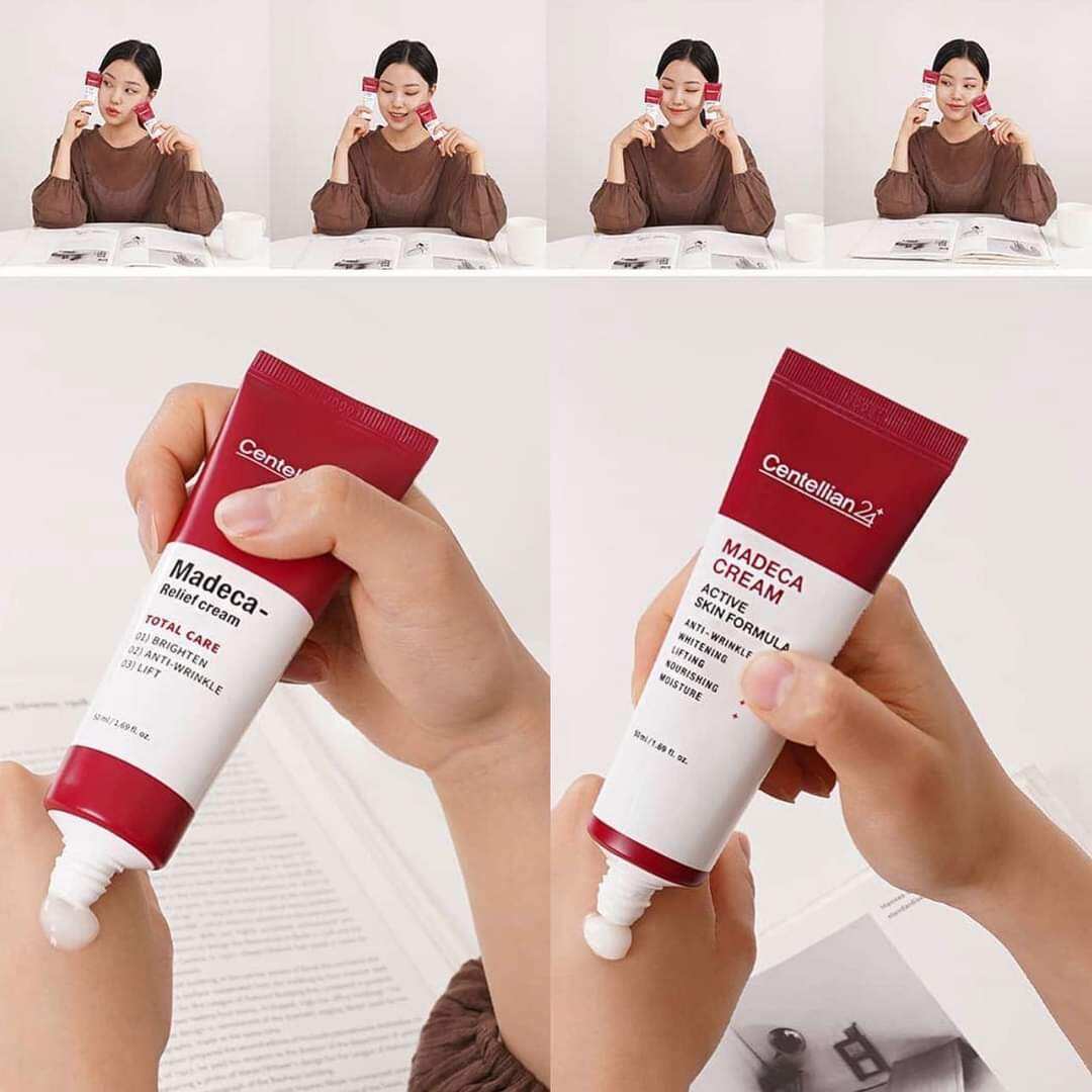 Kem dưỡng da Centellian 24+ Madeca cream Active Skin Formula 50ml chuẩn auth