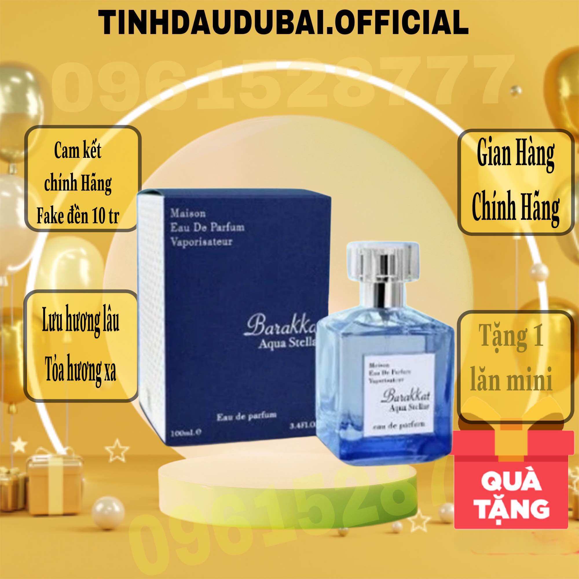 Nước hoa barakkat aqua stellar 100ml fullseal