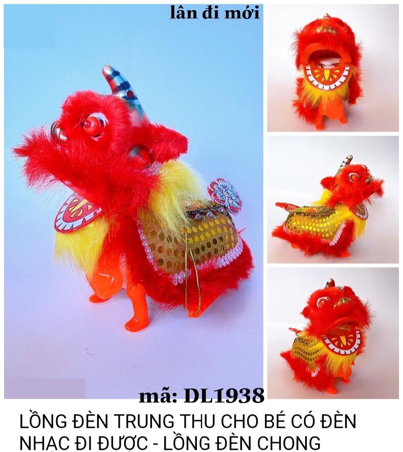 lồng đèn Trung thu múa lân dùng pin