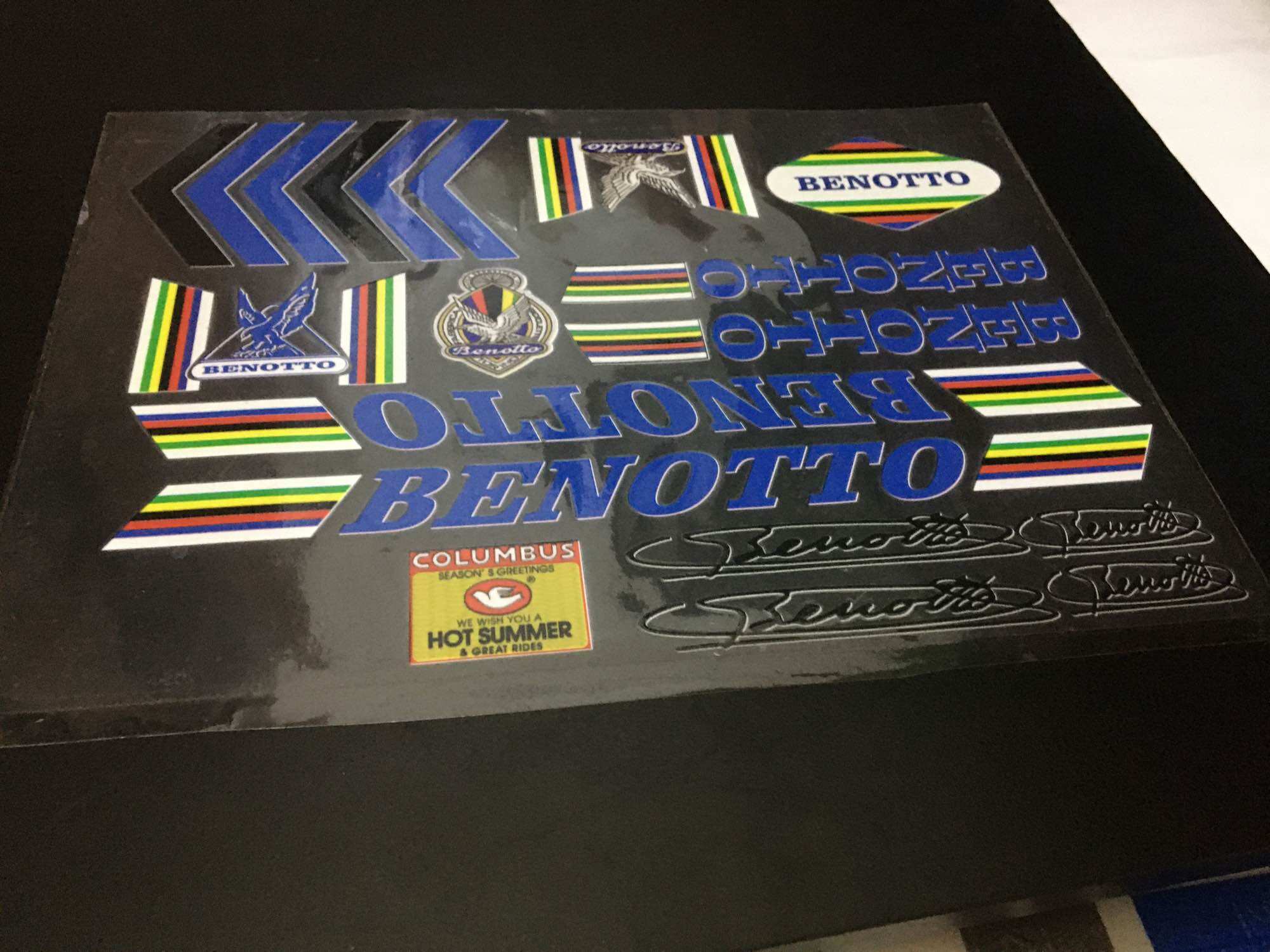 Decal tem xe đạp Benotto Italya