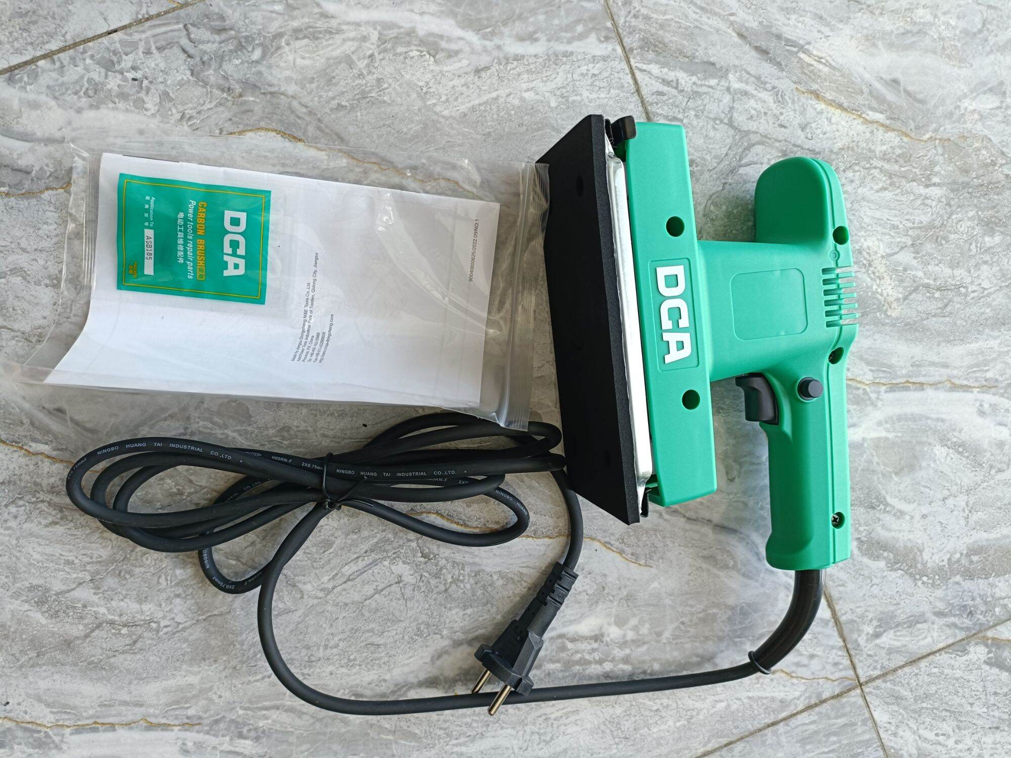 Máy chà nhám rung chữ nhật dca asb185