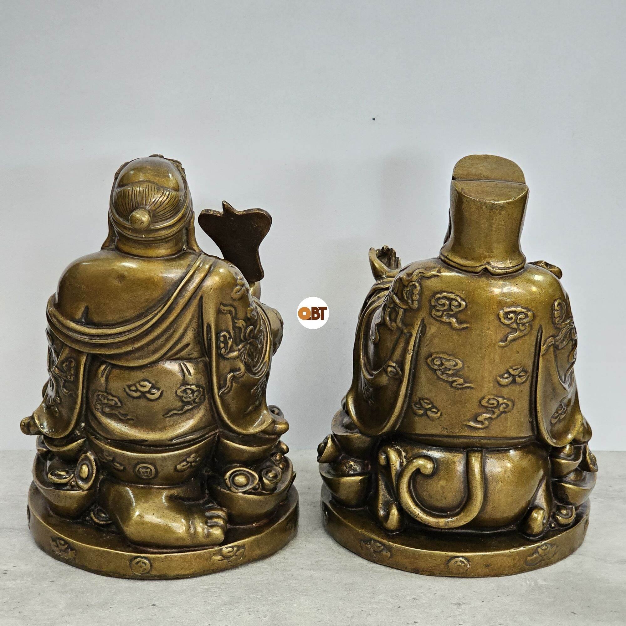 Thần tài thổ địa lớn bằng đồng phong thuỷ