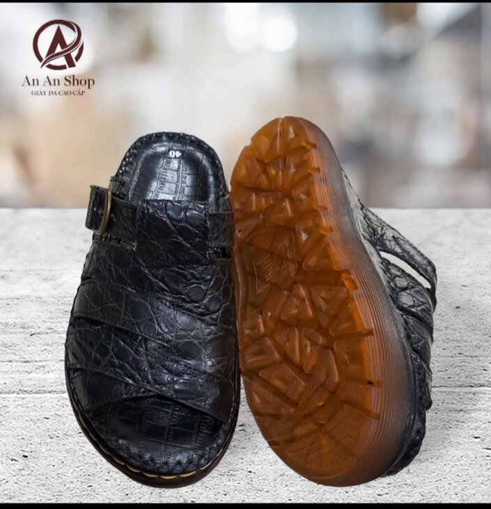 Doctor Men's Slippers in Genuine Crocodile Leather