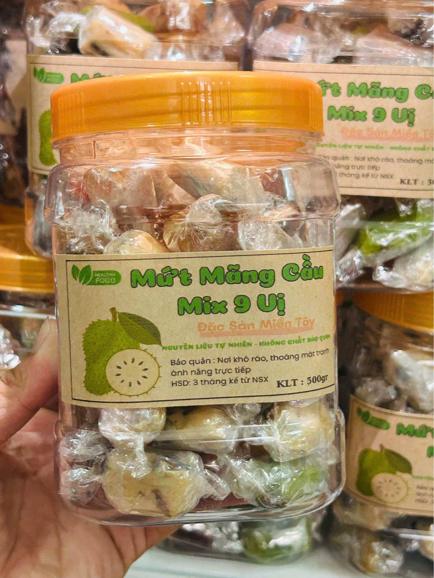 MỨT MÃNG CẦU MIX 7 VỊ 500GR
