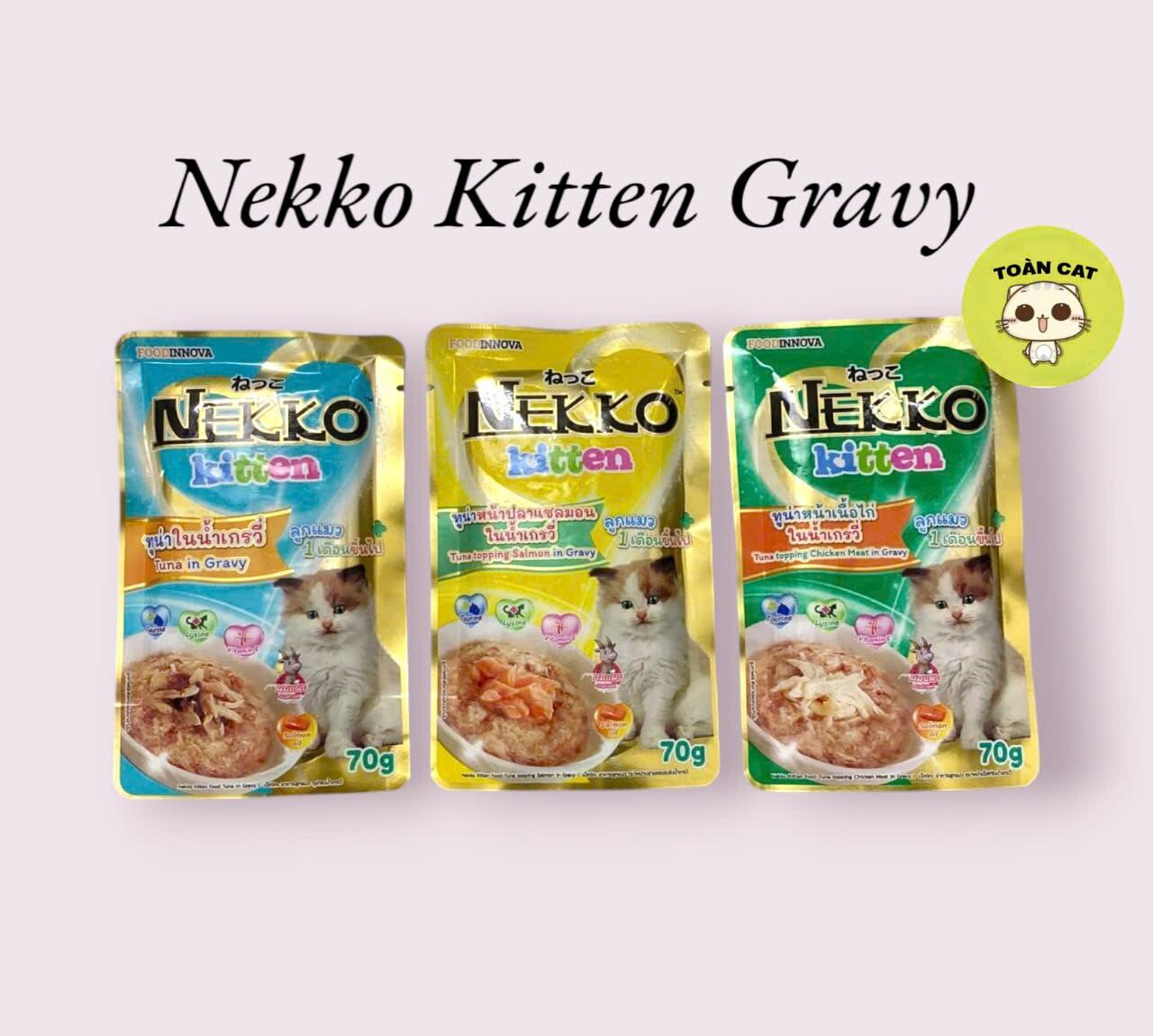 [HCM]Thức ăn Pate Nekko cho mèo gói 70gam