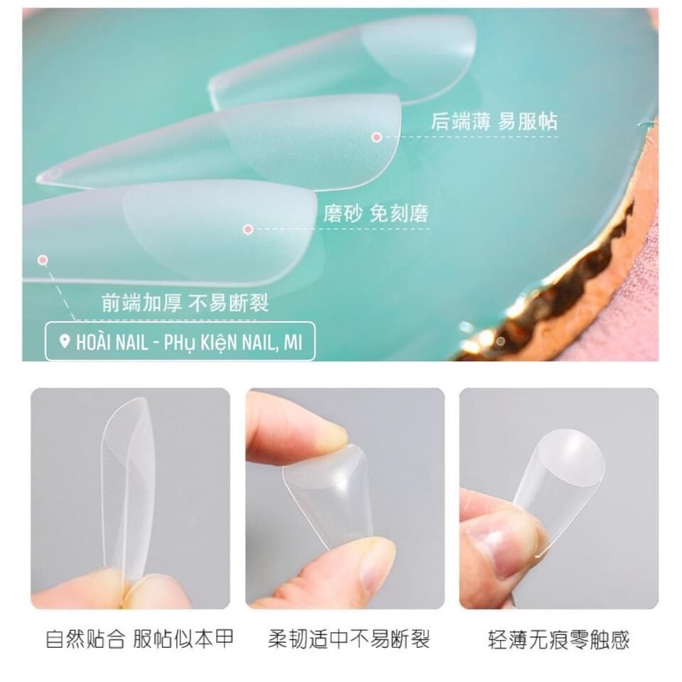 Móng úp nhám lẻ size 5-6-7-8-9