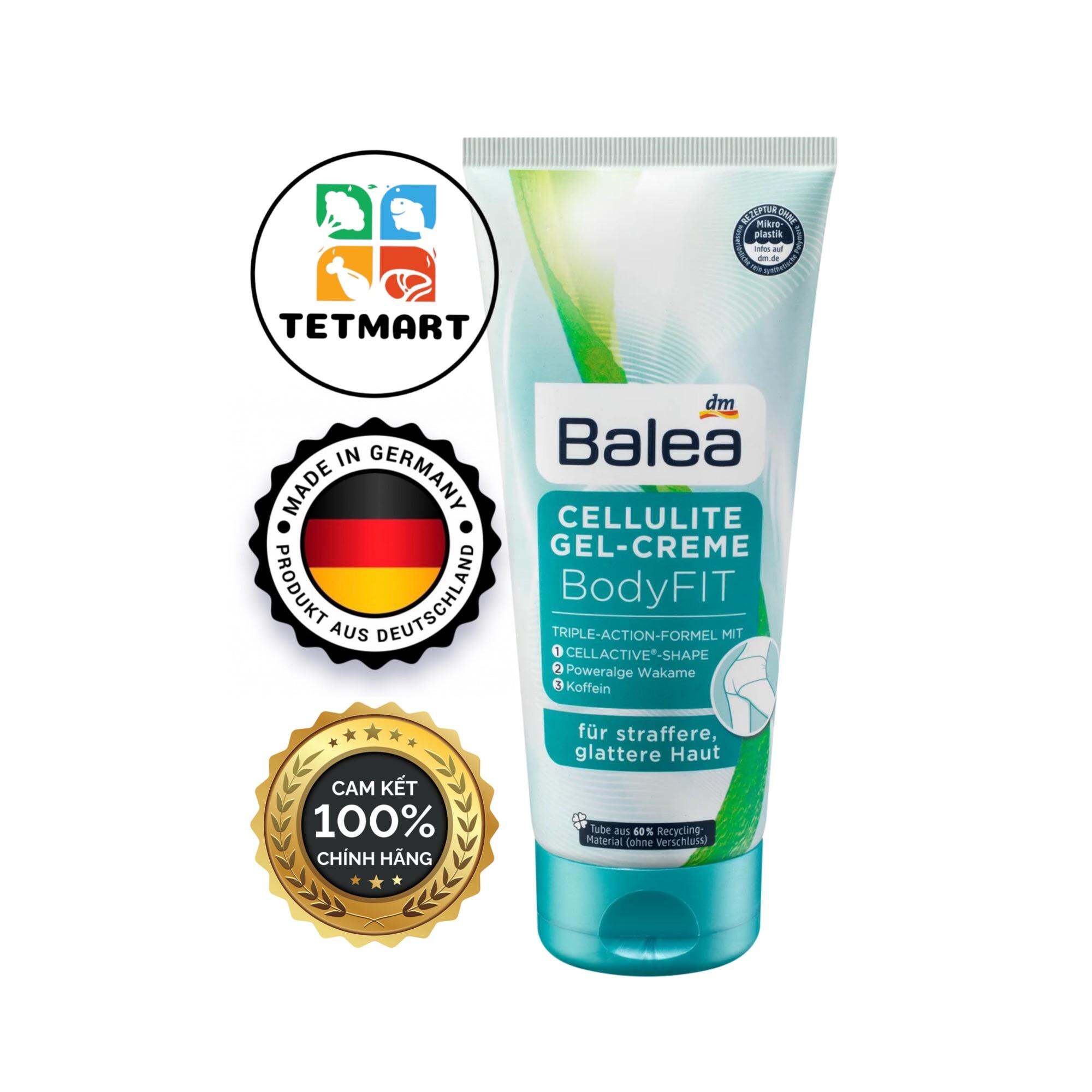 Kem tan mỡ Balea Body Fit Cellulite Gel Creame - Chính hãng Đức 200ml, cho đùi, mông, bụng