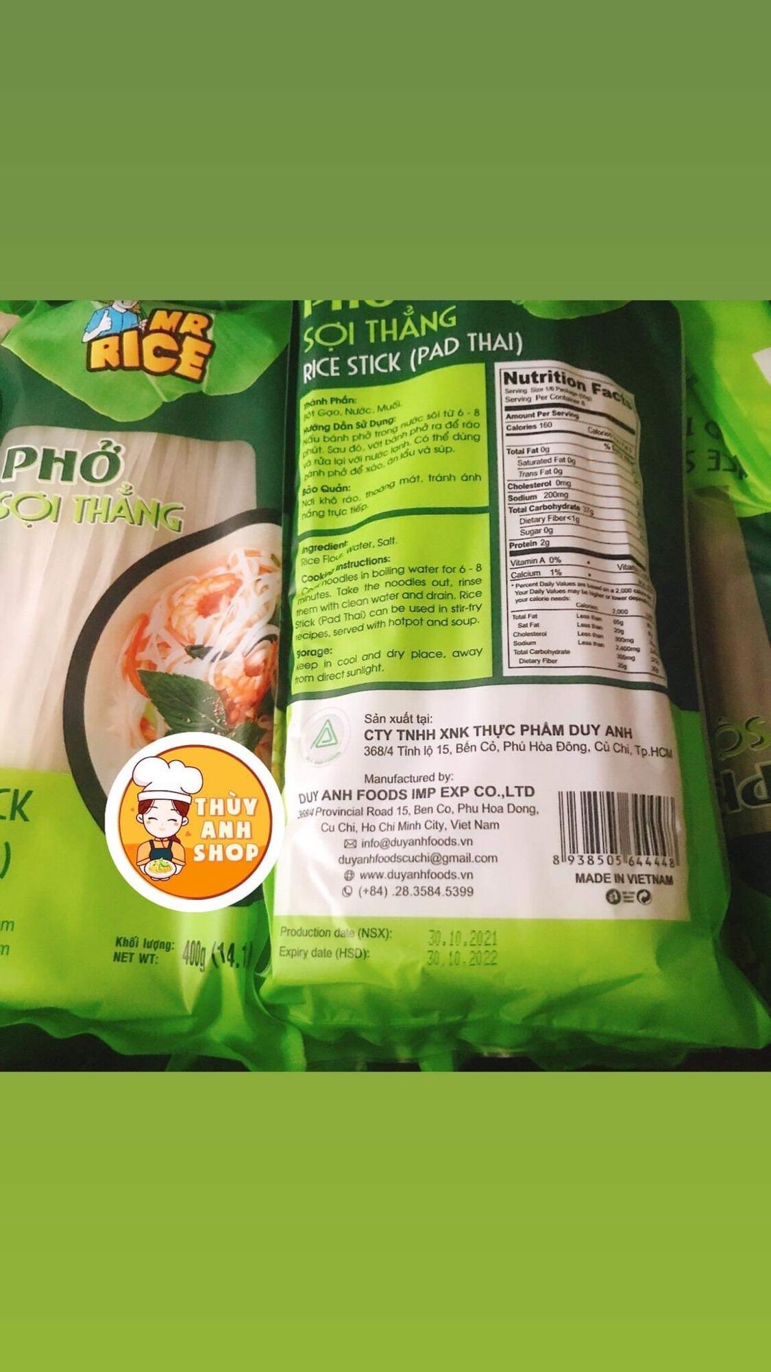 Pad Thái-Hủ tiếu xào Pad Thai-Phở sợi thẳng Duy Anh