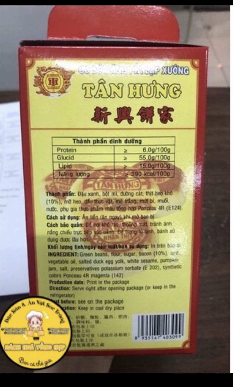 Bánh Pía Mặn nhân lạp thịt TÂN HƯNG